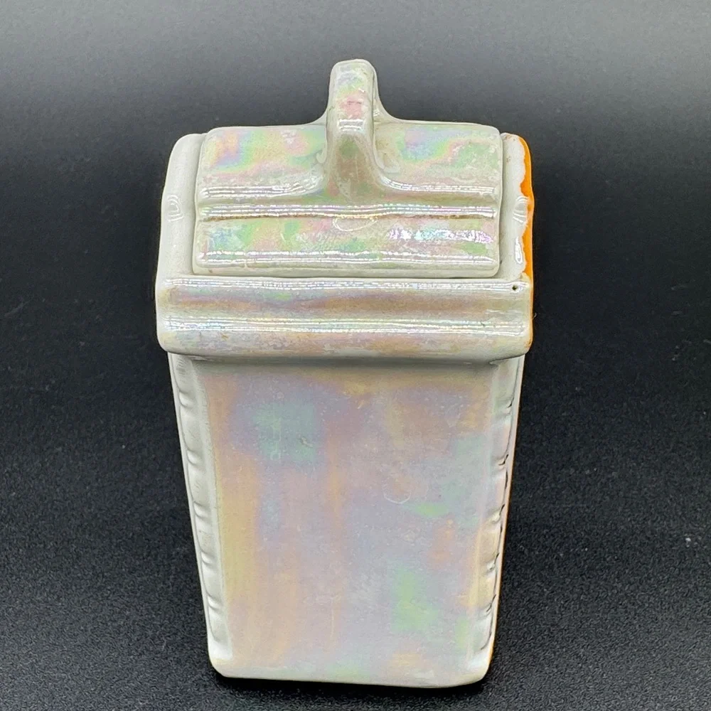 Vintage 1930 MEPOCO WARE Lusterware Cinnamon Canister Made in Germany